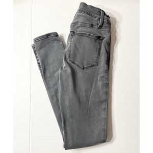 FRAME Jeans Women's 25 Le High Skinny Gray Denim High Rise Luxury Coquette Vixen